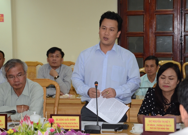Chủ tịch UBND tỉnh Hà Tĩnh, Đặng Quốc Khánh nêu 9 