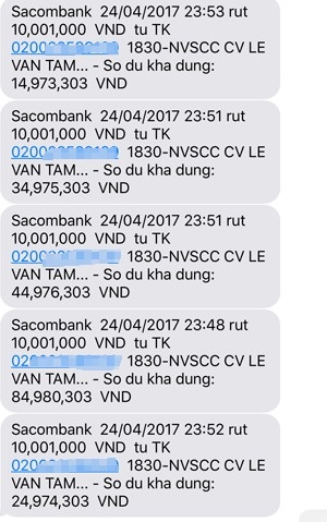 Khách Hàng Sacombank Nửa Đêm Mất Gần 95 Triệu Trong Tài Khoản