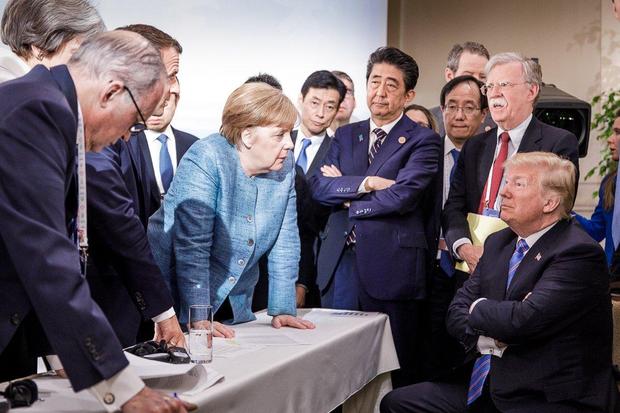 merkel-trump-g7-german-government-handout-6-9-18