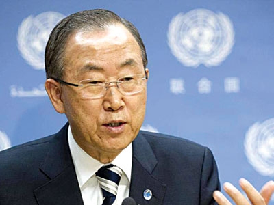 Tổng thư ký LHQ Ban Ki-moon kêu gọi Tổng thống Ind