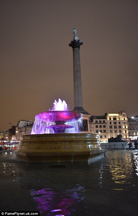 Đài phun nước tại Quảng trường Trafalgar