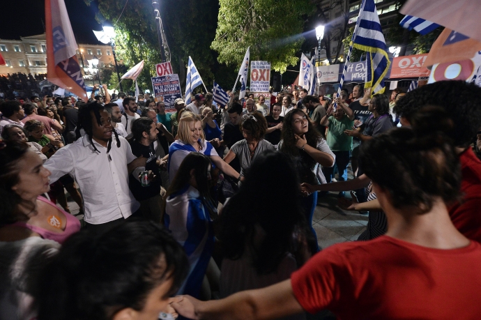 Hàng nghìn người dân Hy Lạp ăn mừng với kết quả ch