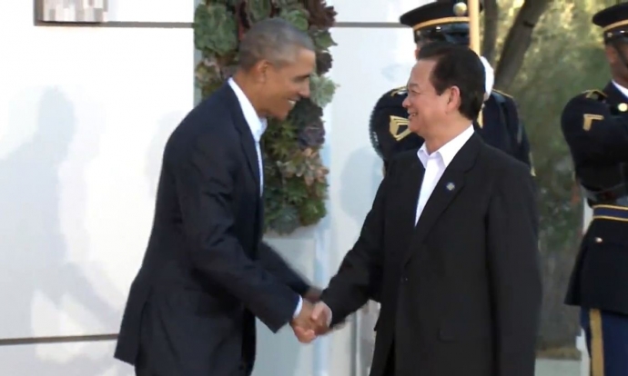 Tổng thống Mỹ Barack Obama đón tiếp Thủ tướng Nguy