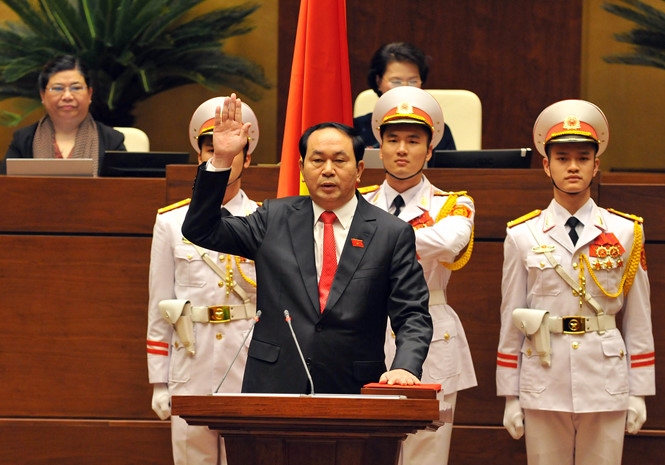 Chủ tịch nước Trần Đại Quang tuyên thệ 