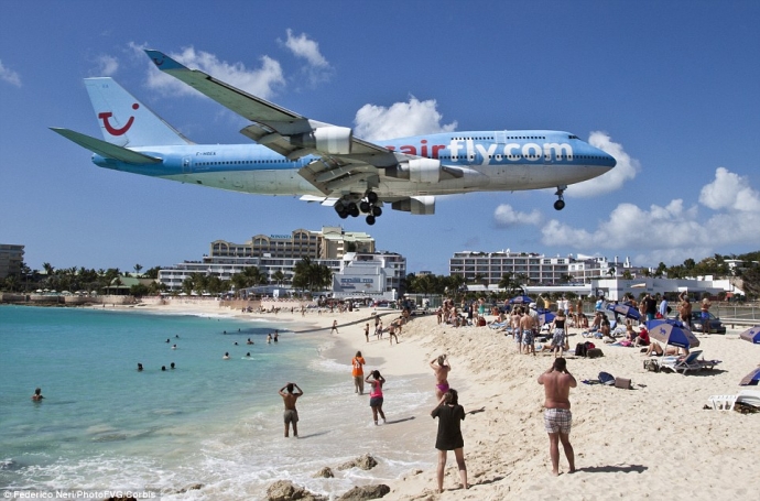 Sân bay tại St Maarten xếp vị trí thứ 8 kh