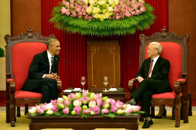 Tổng thống Mỹ Barack Obama hội kiến Tổng Bí thư Ng