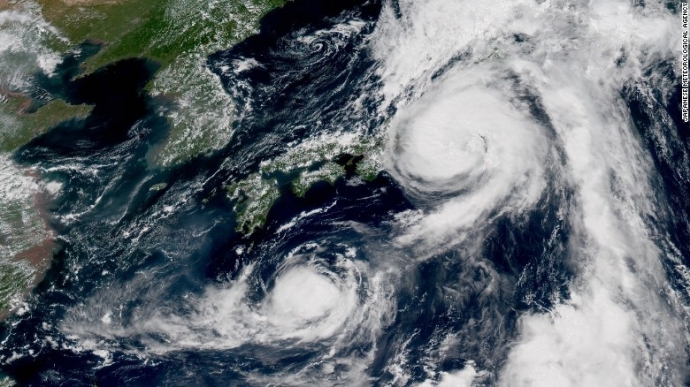 Nhật hứng liên tiếp 3 cơn bão mạnh chỉ trong 2