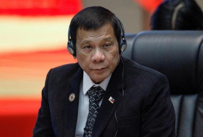 Tổng thống Philippines Rodrigo Duterte một l