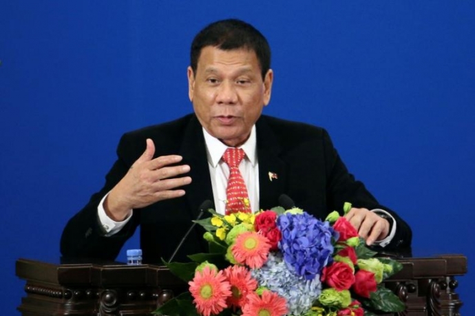 Tổng thống Philippines Rodrigo Duterte phát b