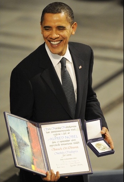 Ông Obama nhận giải Nobel Hòa bình tại Oslo, Nauy 
