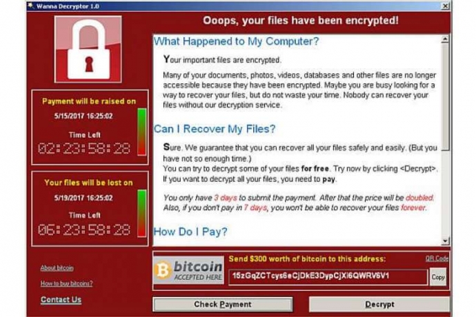 Virus WannaCry xâm nhập hàng trăm nghìn máy