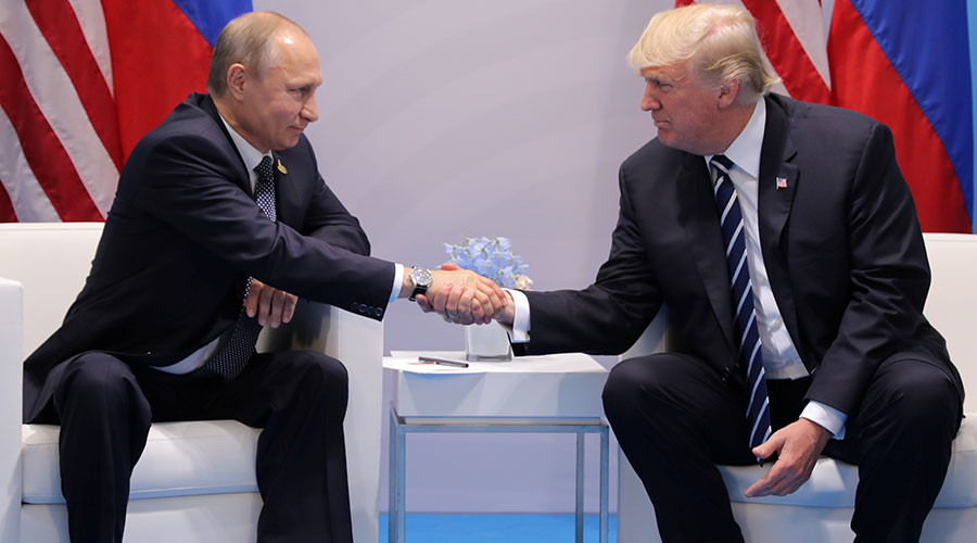 Tổng thống Nga Vladimir Putin và Tổng thống Mỹ Don