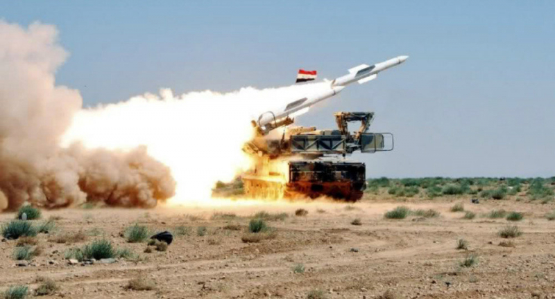 Lực lượng phòng không Syria đã bắn rơi tên lửa của