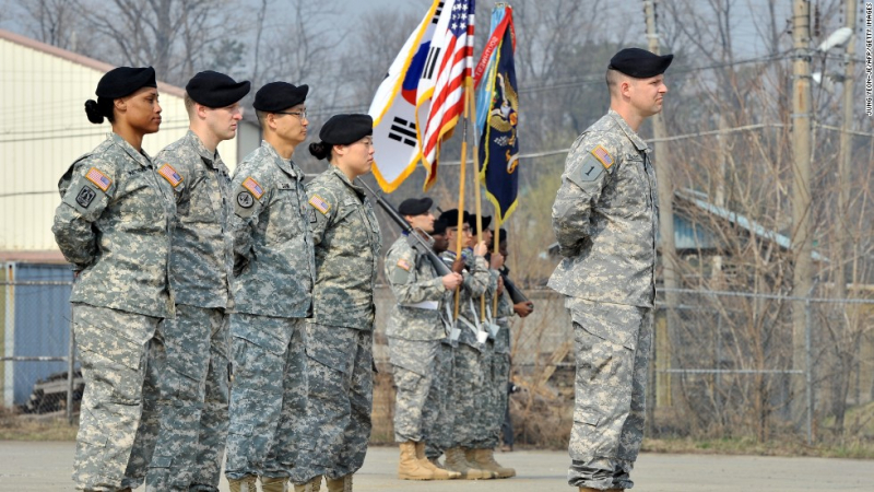 Binh lính Mỹ đồn trú tại Hàn Quốc