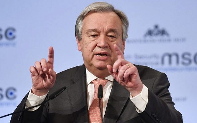 Tổng thư ký Liên Hợp Quốc Antonio Guterres