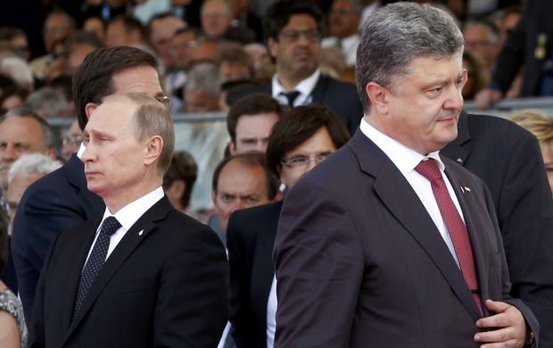 Tổng thống Nga Vladimir Putin và Tổng thống Ukrain