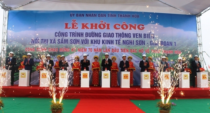 Khởi -công- đường- ven- biển- nối -Sầm Sơn – Khu -