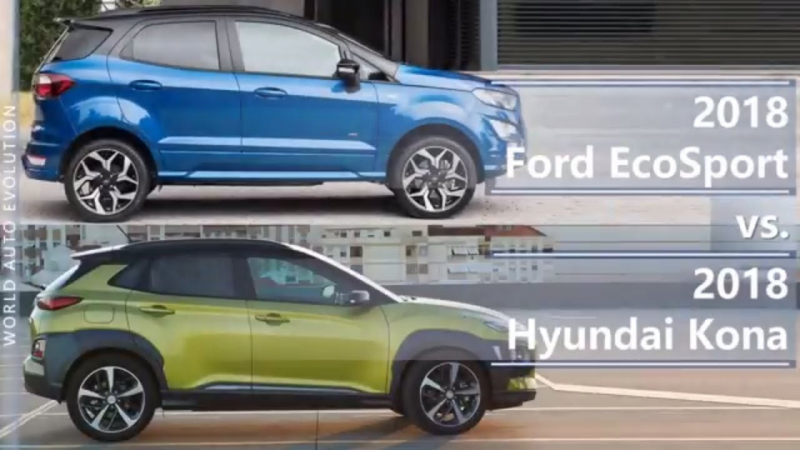 so sánh Ecosport và Hyundai Kona