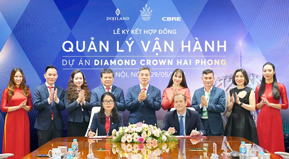 cbre quan ly van hanh du an diamond crown hai phong
