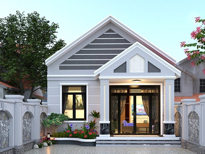 nha 3 phong ngu duoi 500 trieu dep nhu biet thu khong gian xanh mat
