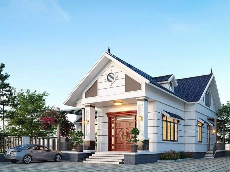nha 3 phong ngu duoi 500 trieu dep nhu biet thu khong gian xanh mat