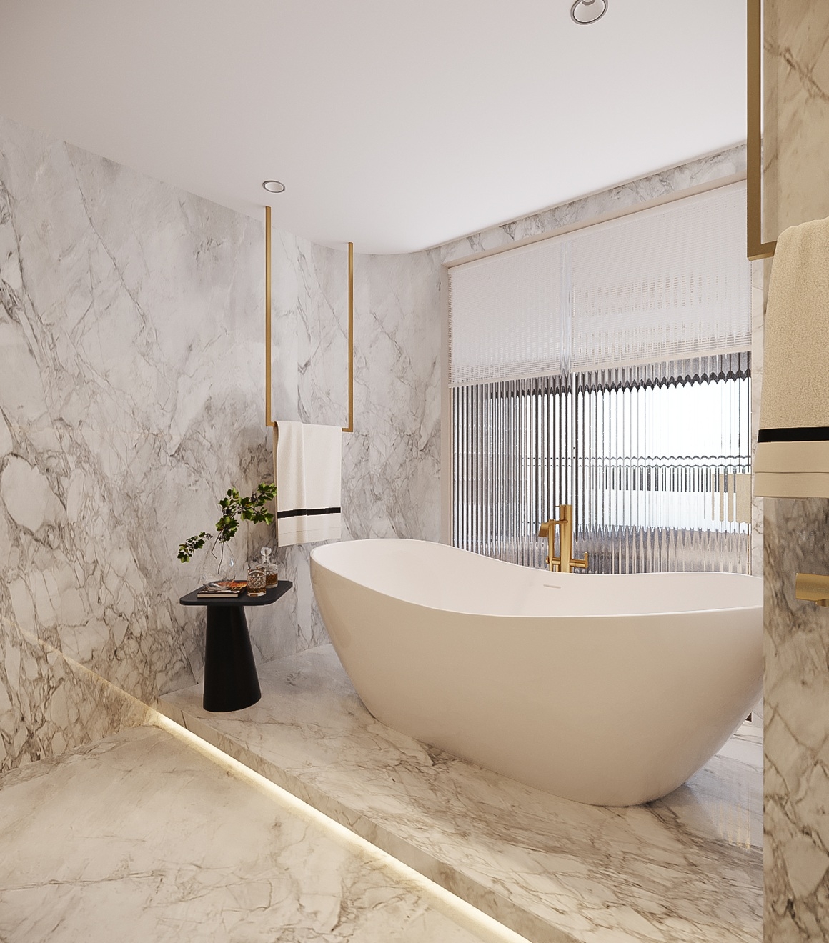 ben trong can ho 240 m2 voi noi that phong cach modern classic nhin la me