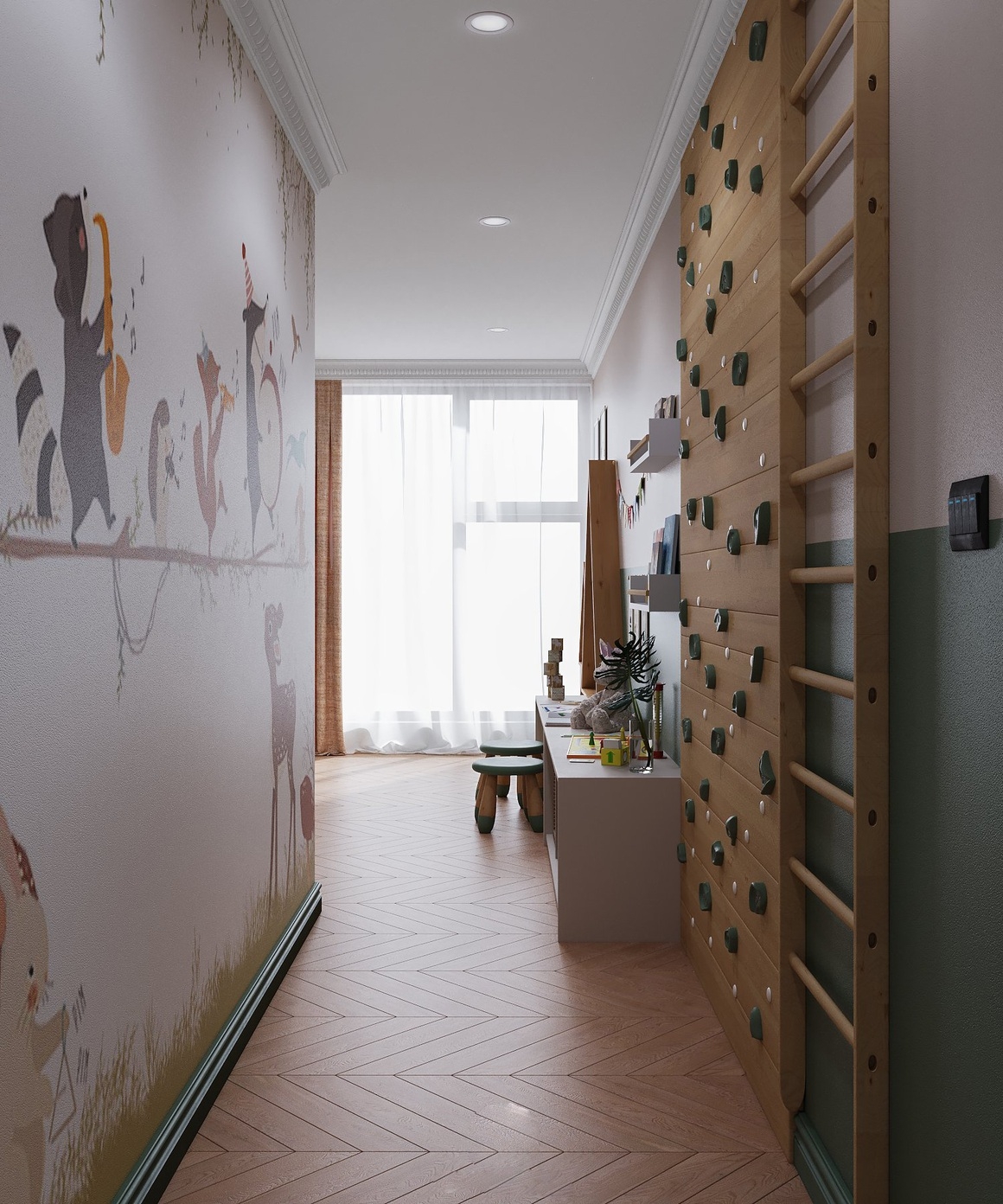 ben trong can ho 240 m2 voi noi that phong cach modern classic nhin la me