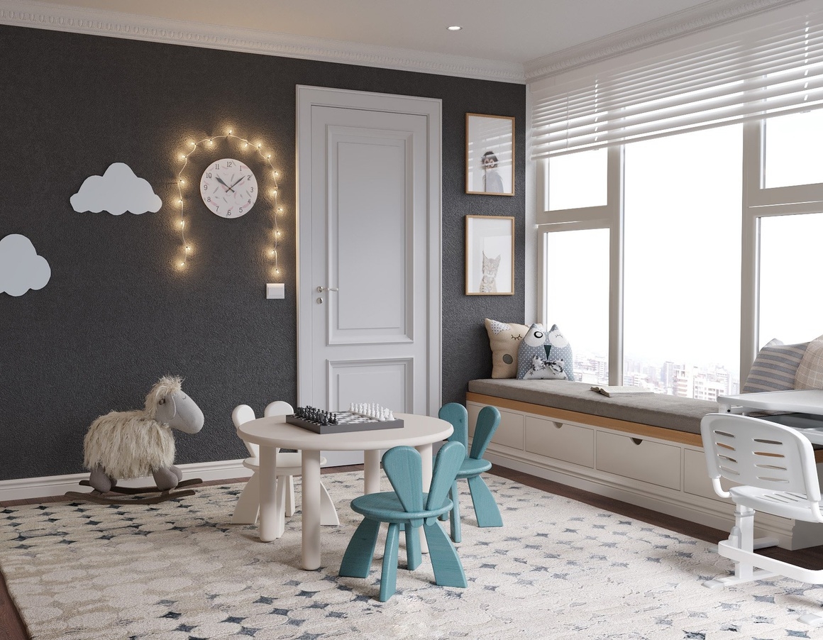 ben trong can ho 240 m2 voi noi that phong cach modern classic nhin la me