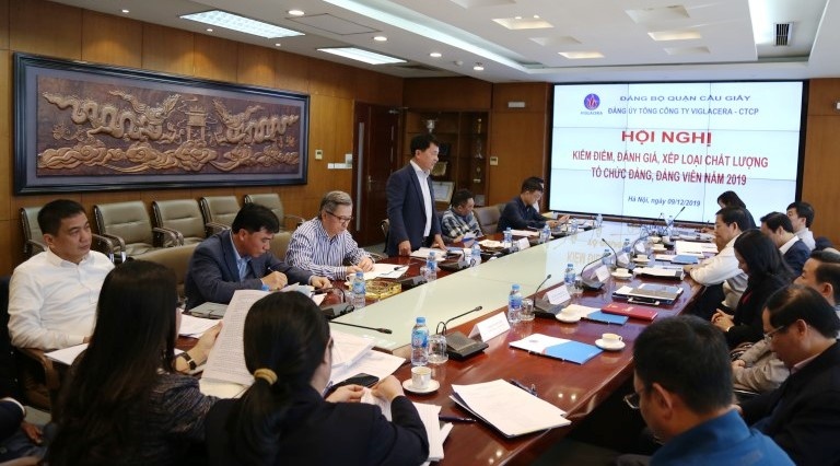 hoi nghi kiem diem danh gia xep loai chat luong to chuc dang va dang vien viglacera nam 2019