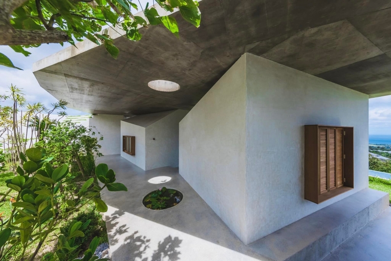 ngoi nha la lung ben bo bien bon huong la cua nhin tu tren nhu mai rua