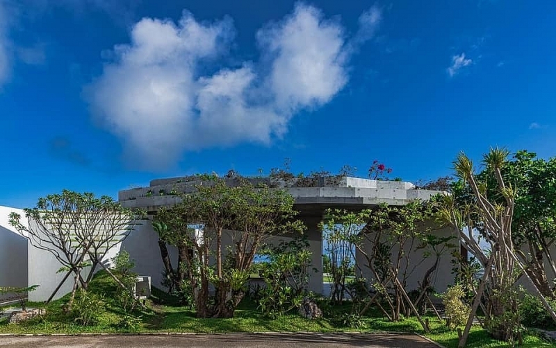 ngoi nha la lung ben bo bien bon huong la cua nhin tu tren nhu mai rua