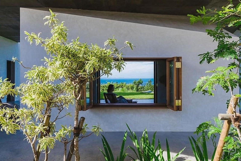 ngoi nha la lung ben bo bien bon huong la cua nhin tu tren nhu mai rua