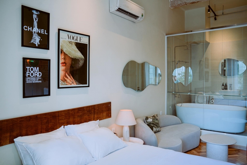 can ho dep xuat than voi gam mau trung tinh vat lieu go gan gui