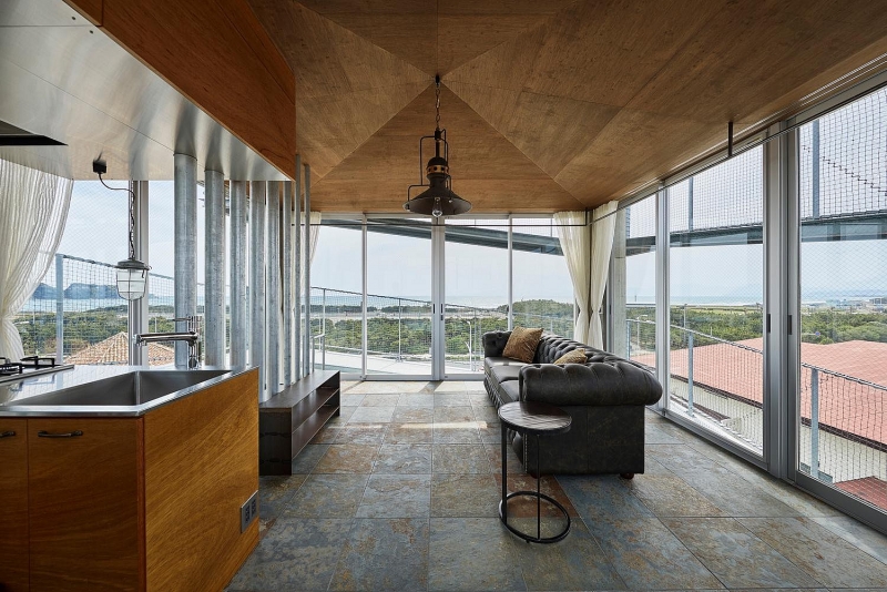 Độc lạ nhà 5 tầng lan can thay cầu thang doc la nha 5 tang lan can thay cau thang