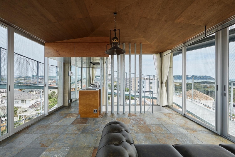 Độc lạ nhà 5 tầng lan can thay cầu thang doc la nha 5 tang lan can thay cau thang