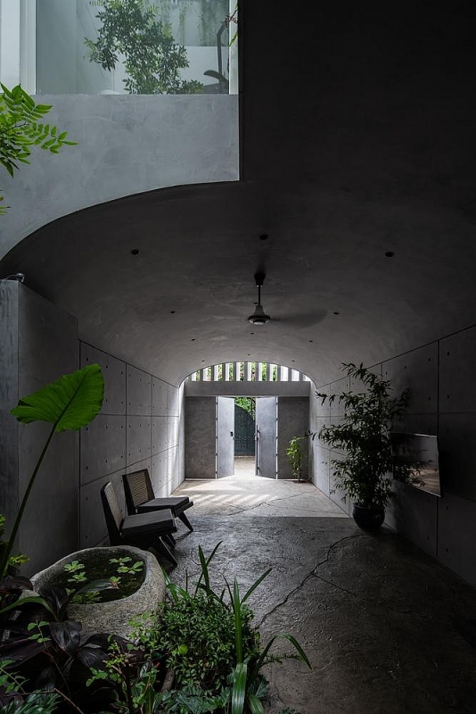 an tuong voi nha pho co loi vao nhu hang dong