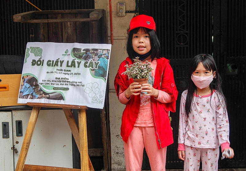 doi giay lay cay thay doi y thuc moi truong cua nguoi tre