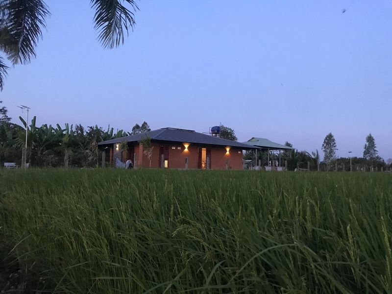 nha vuon o long an lay y tuong tu cong trinh co canh cua thiet ke doc la