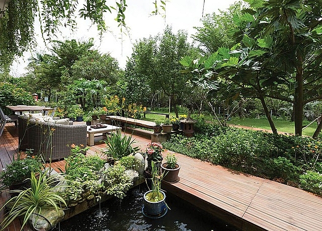 Gia đình 3 thế hệ ở Sài Gòn sống trong biệt thự vườn đẹp như trời Âu gia dinh 3 the he o sai gon song trong biet thu vuon dep nhu troi au