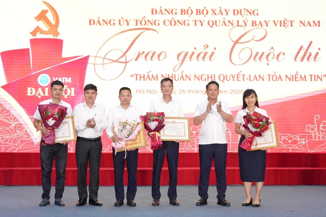 VATM trao giải cuộc thi “Thấm nhuần Nghị quyết - Lan tỏa niềm tin”- Ảnh 1.