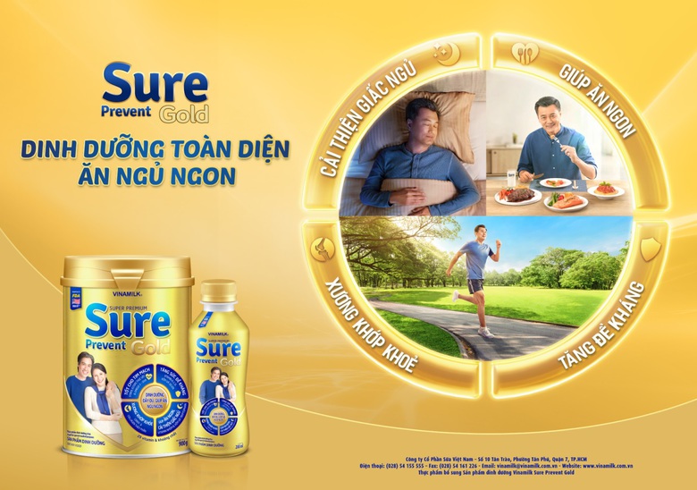 Vinamilk Sure Prevent Gold mang đến các giải pháp dinh dưỡng toàn diện cho người cao tuổi. Vinamilk Sure Prevent Gold mang đến các giải pháp dinh dưỡng toàn diện cho người cao tuổi.