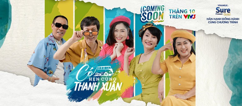 Phát sóng định kỳ lúc 21h15 chủ nhật hằng tuần trên sóng VTV3 từ 22/10, "Có Hẹn Cùng Thanh Xuân" hứa hẹn là chương trình truyền hình thực tế "ăn khách" với sự tham gia của dàn diễn viên, nhà báo gạo cội. Phát sóng định kỳ lúc 21h15 chủ nhật hằng tuần trên sóng VTV3 từ 22/10, "Có Hẹn Cùng Thanh Xuân" hứa hẹn là chương trình truyền hình thực tế "ăn khách" với sự tham gia của dàn diễn viên, nhà báo gạo cội.