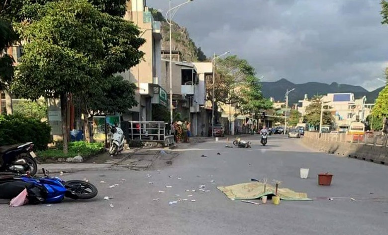 Hiện trường vụ tai nạn khiến nam tài xế tử vong. Hiện trường vụ tai nạn khiến nam tài xế tử vong.