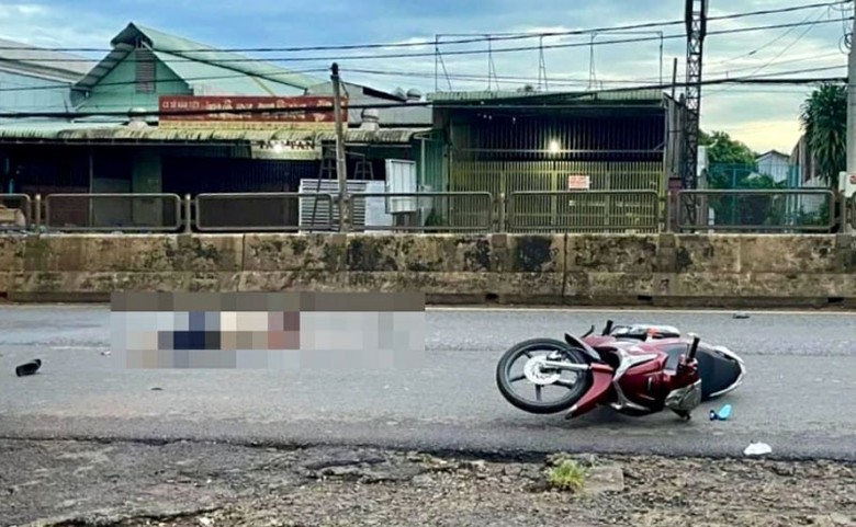 Hiện trường vụ tai nạn.