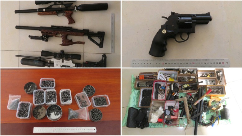 Truy tố 5 đối tượng chế tạo, tàng trữ, mua bán trái phép vũ khí quân dụng ở An Giang - Ảnh 2. Truy tố 5 đối tượng chế tạo, tàng trữ, mua bán trái phép vũ khí quân dụng ở An Giang - Ảnh 2.