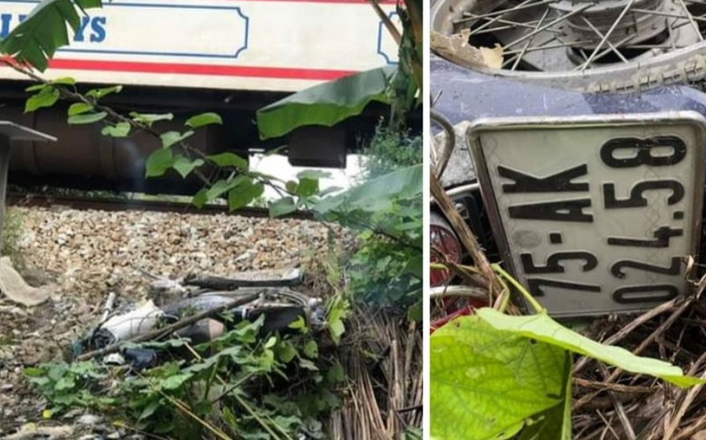 Xe m&aacute;y do nạn nh&acirc;n điều khiển tại hiện trường được đăng tải tr&ecirc;n mạng x&atilde; hội.