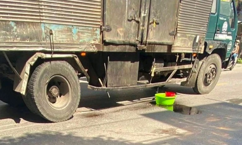 Hiện trường vụ tai nạn.