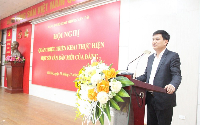 Đảng ủy Bộ GTVT quán triệt văn bản mới của Đảng - Ảnh 1. Đảng ủy Bộ GTVT quán triệt văn bản mới của Đảng - Ảnh 1.