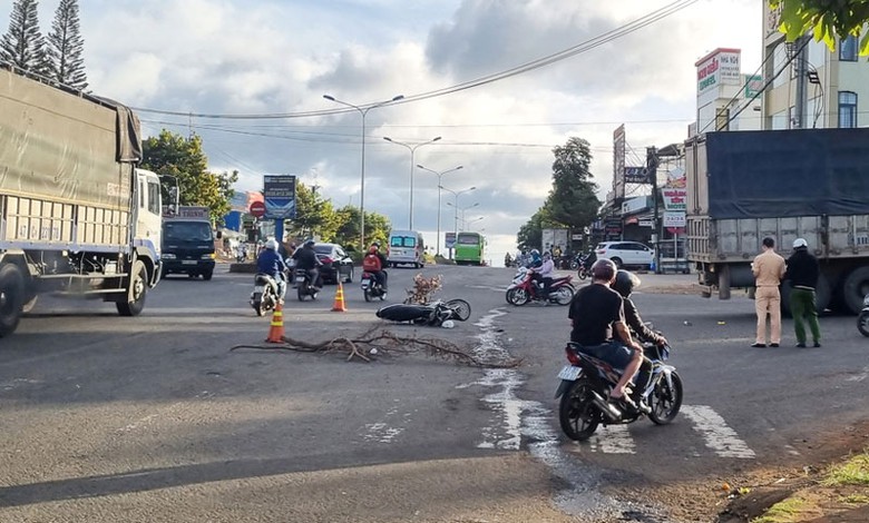 Hiện trường vụ tai nạn - Ảnh: K.P.