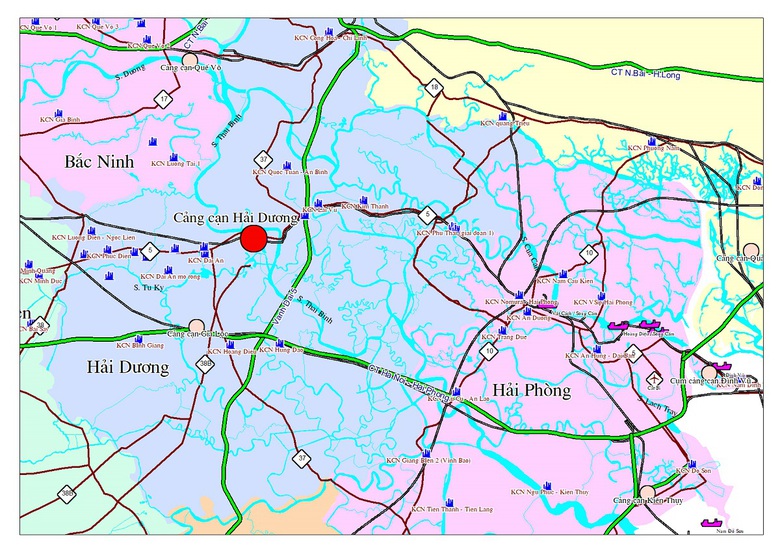 Quy hoạch 2 cảng cạn tại Hải Dương, phục vụ h&agrave;ng xuất nhập khẩu tại c&aacute;c khu c&ocirc;ng nghiệp - Ảnh 1.